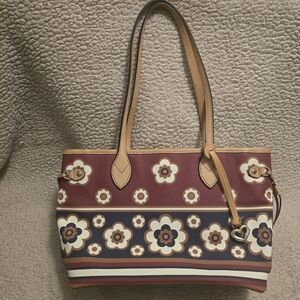 Brighton Bloomsbury Blaise Medium Tote Handbag Floral Coated Canvas Bag